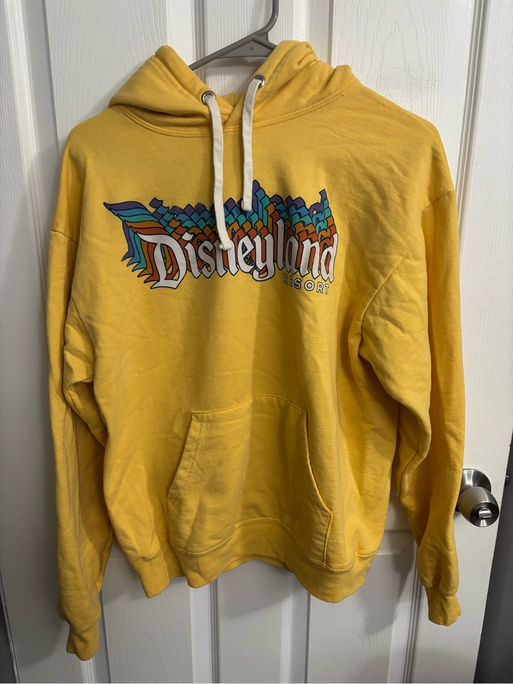 Yellow Disneyland Rainbow Hoodie Sweatshirt